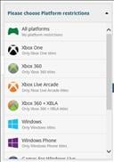 You can now choose a specific Platform