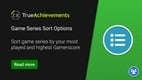 Site Feature: Game series sorting options